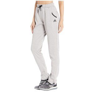 Adidas Team Issue Women Size M Gray 7/8 Length Joggers Athletic Sweatpants NWT